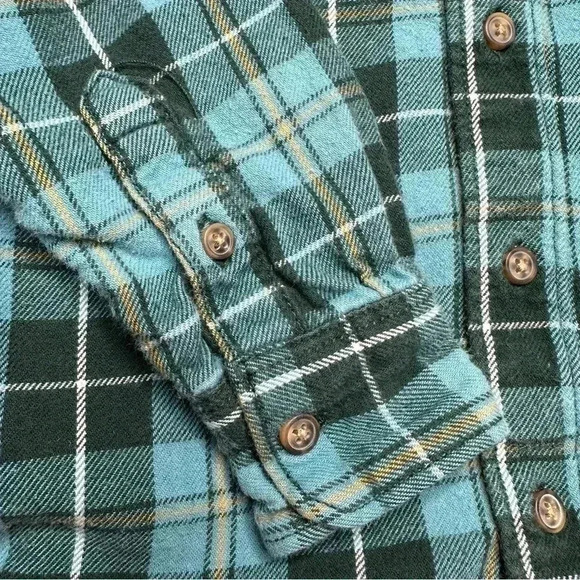 Carter’s Button Up Shirt Collared Plaid  Green & Black Size 4T - Picture 9 of 16